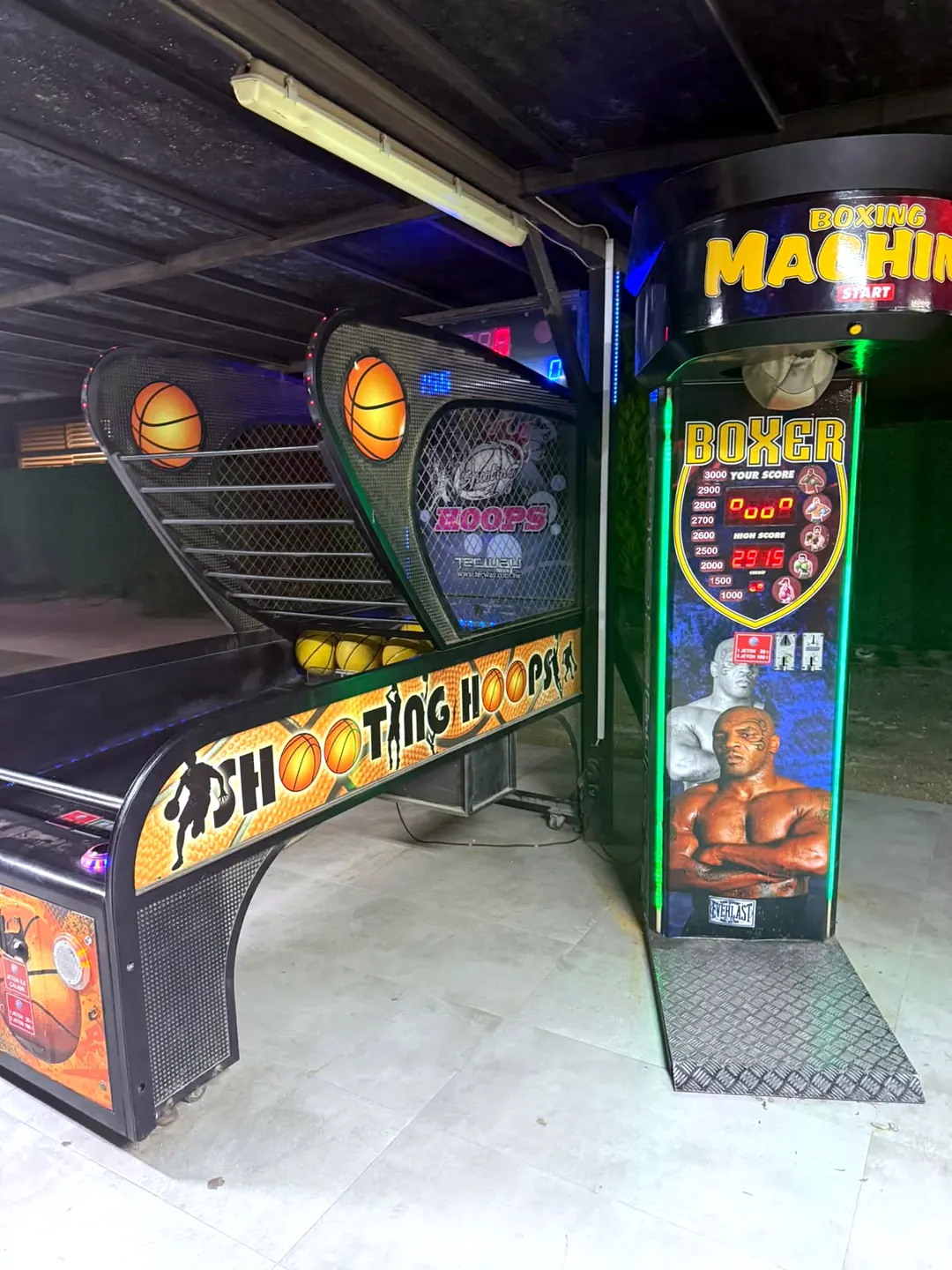 Kiralık boks makinesi ve basketbol atış makinesi