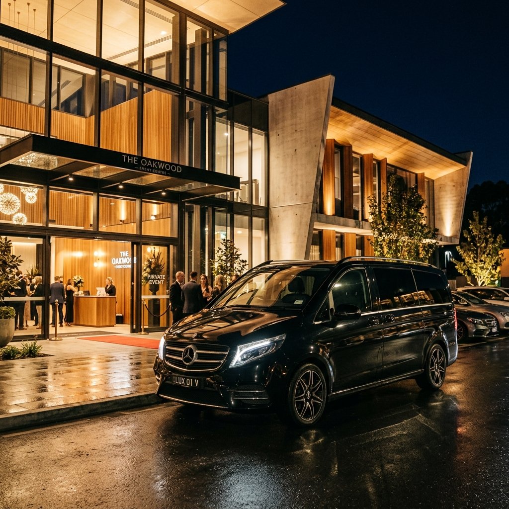 Premium black Mercedes Vito VIP transfer vehicle